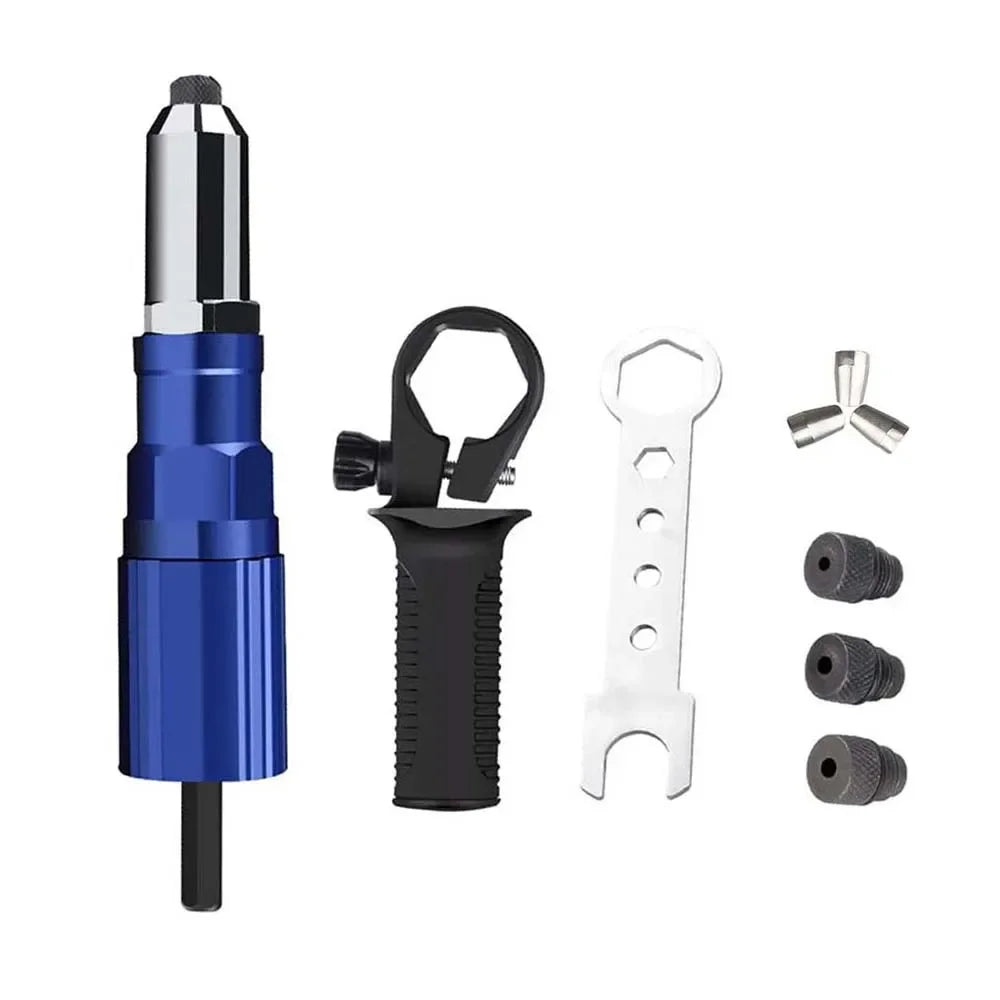 New Electric  Gun Adapter 2.4mm-4.8mm  nut gun drill adapter Cordless riveting tool Insert Nut Pull  Tool