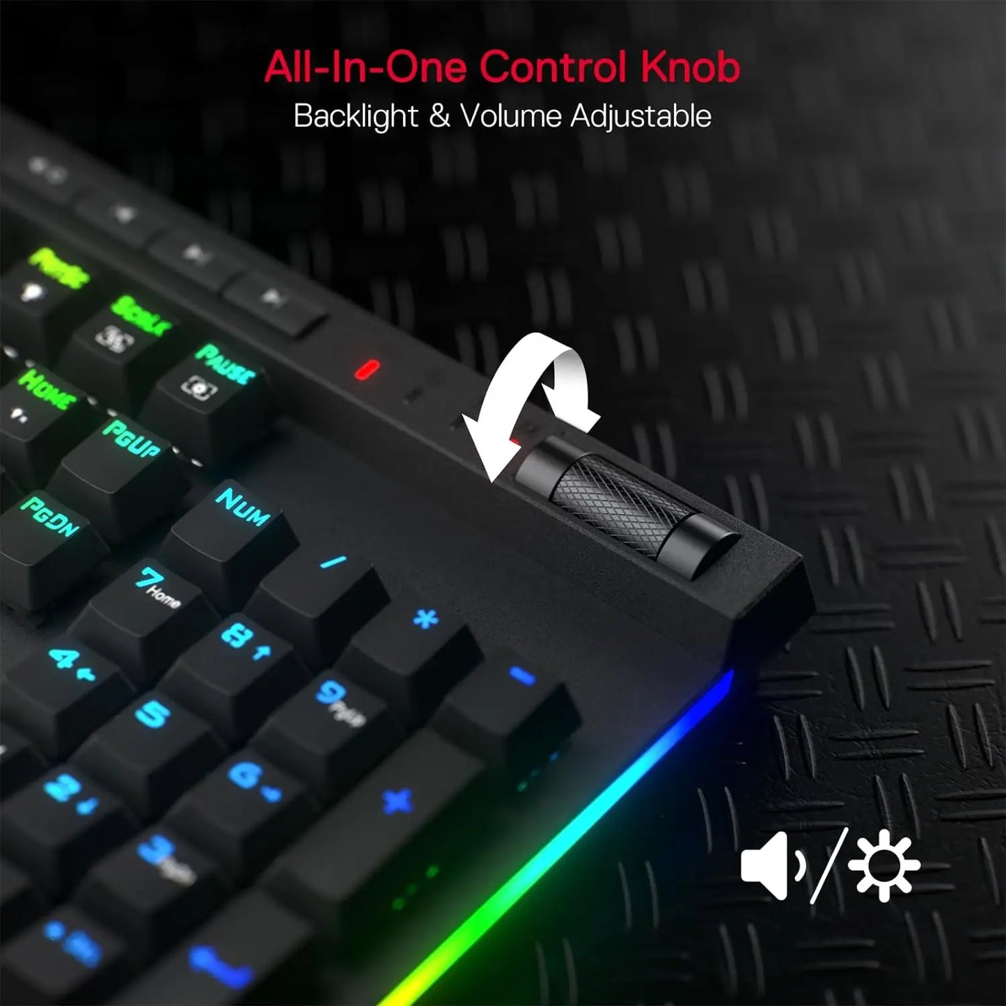 Redragon K580 PRO Wireless RGB Gaming Keyboard, 3-Modes 104 Keys Mechanical Keyboard Hot-Swap Socket, Linear Red Switch