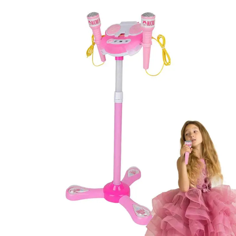 Children's Sing Microphone Stand Playset Microphone Stand Playset Kids Standing Karaoke machine Microphone Toys With Stand