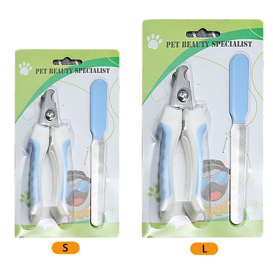 Professional Pet Nail Clipper Stainless Steel Dog Cat Nail Trimmer Labor-Saving Nail Clipper Convenient Dog Grooming Supplies