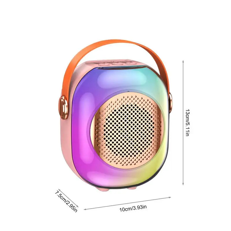 آلة كاريوكي صغيرة للأطفال، آلة كاريوكي محمولة للأطفال مع ميكروفونين، آلة غناء ممتعة للأولاد والبنات