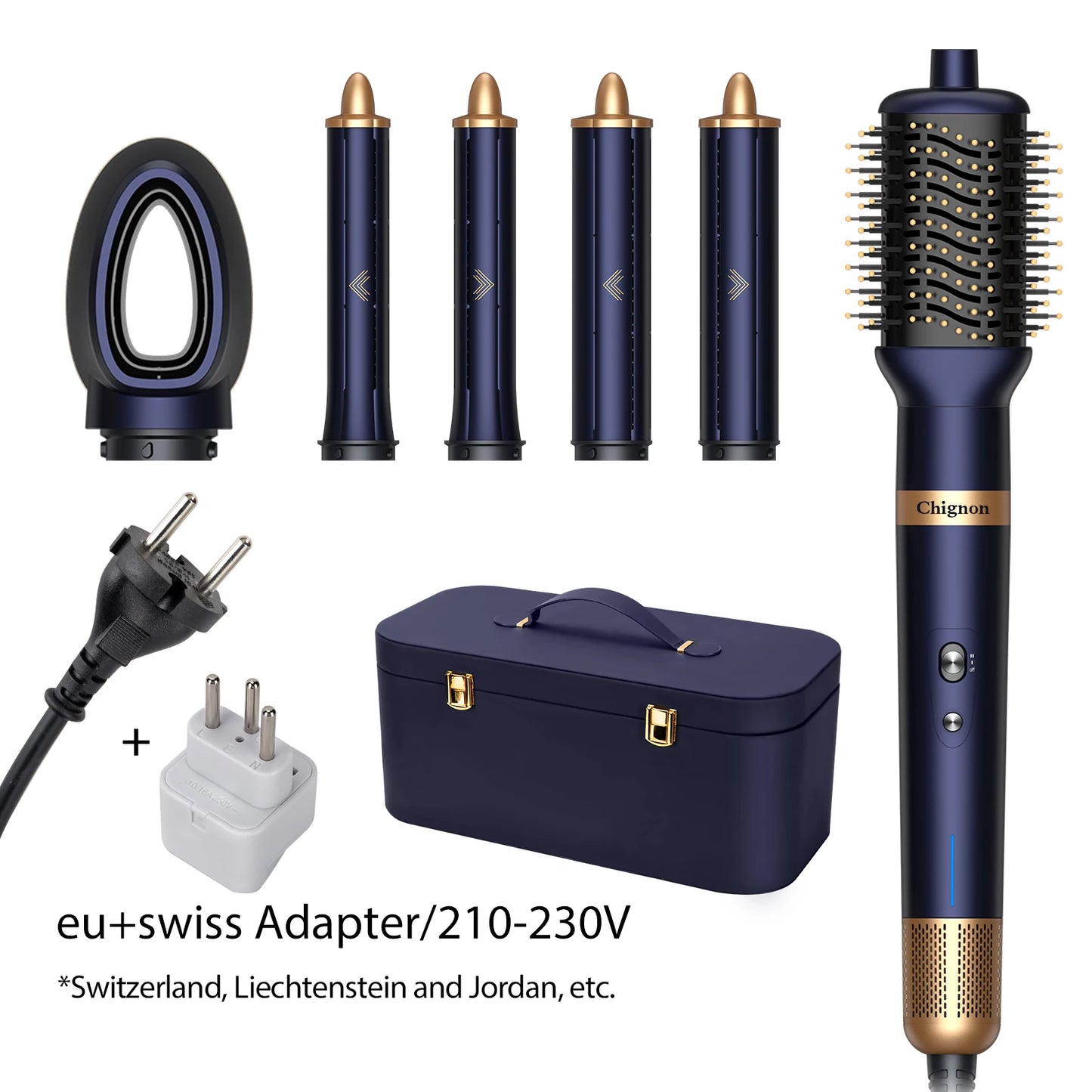 Hair Curler Dryer 6 in1 Air Styler & Hair Dryer for Straight & Wavy Hair Auto-Wrap Curlers Hair Staightener Blow Drier