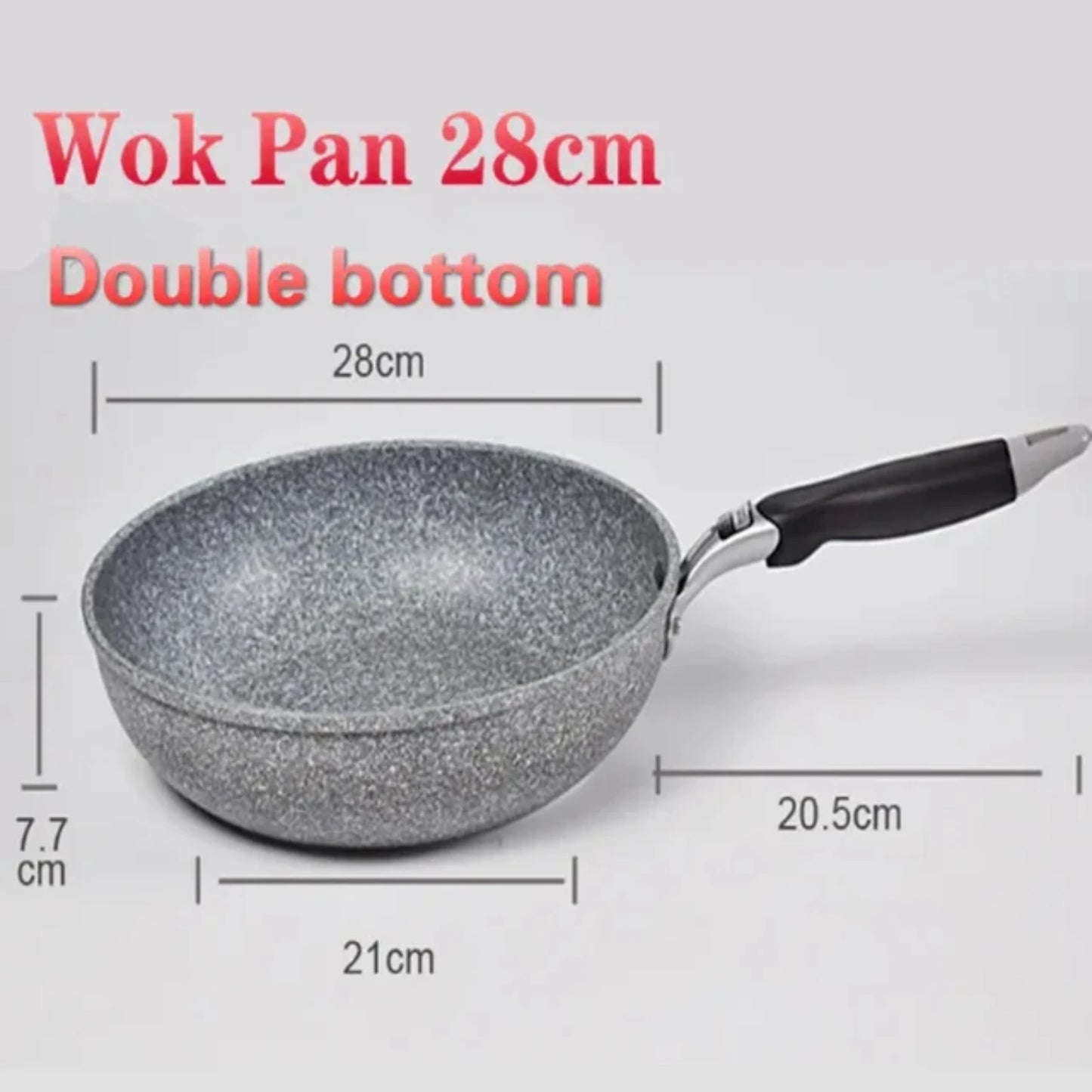 Kitchen Set Non-stick Cauldron Induction Cooker Frying Wok Skillet Egg Pancake Gas Stove Pan 20/24/26/28cm Cookware Tool Set for