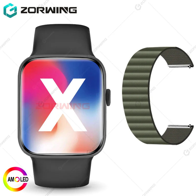 ساعة DT Watch X 10th الذكية AMOLED للرجال والنساء ساعات رياضية من السلسلة 10 وضع USB ألبوم الصور الموسيقى المحلية NFC البوصلة ساعة ذكية جديدة