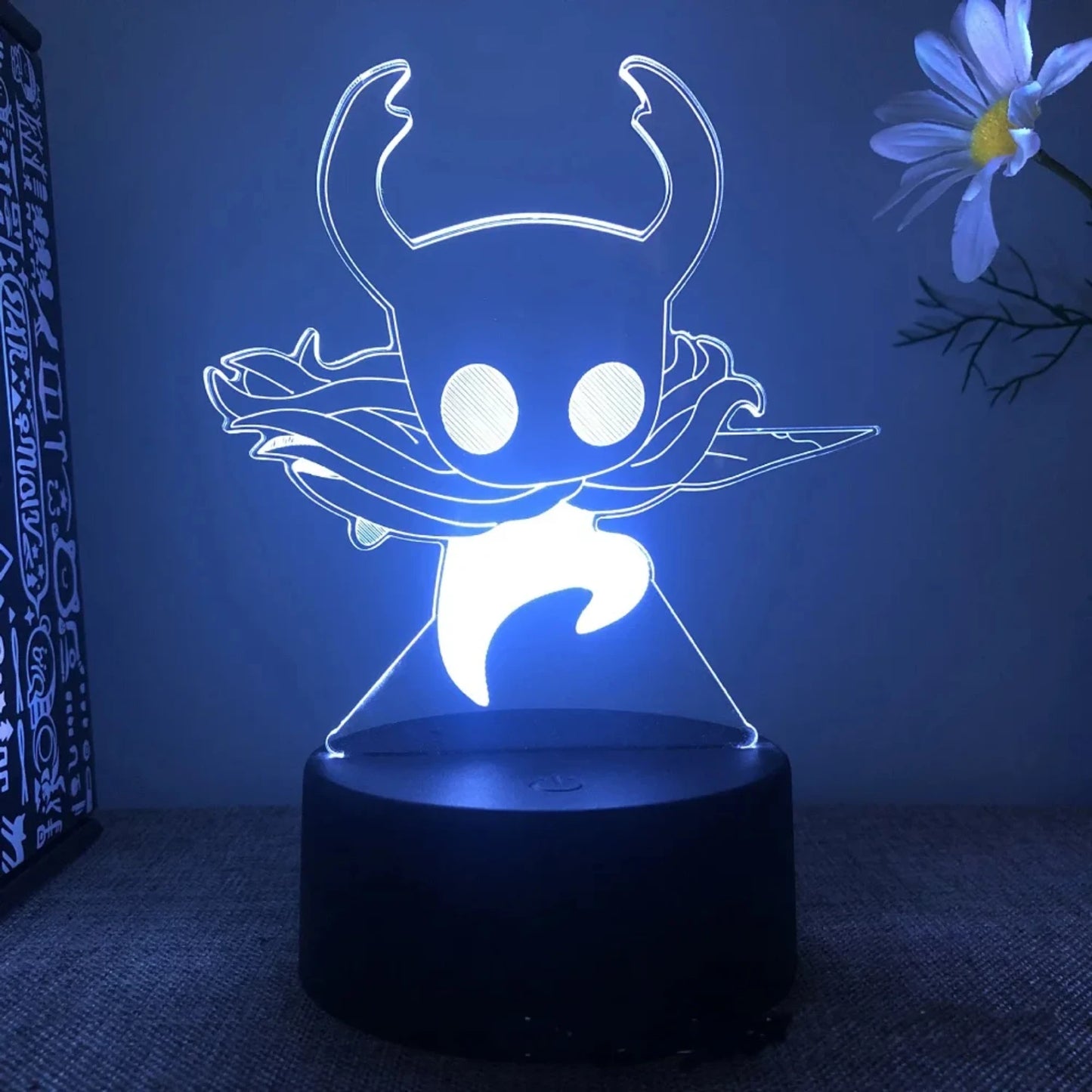 Hollow Knight Game 3D Lamps Led RGB Neon Night Lights Birthday Toys Cool Gift  Friends Kid Bed Room Table Colorful Decoration