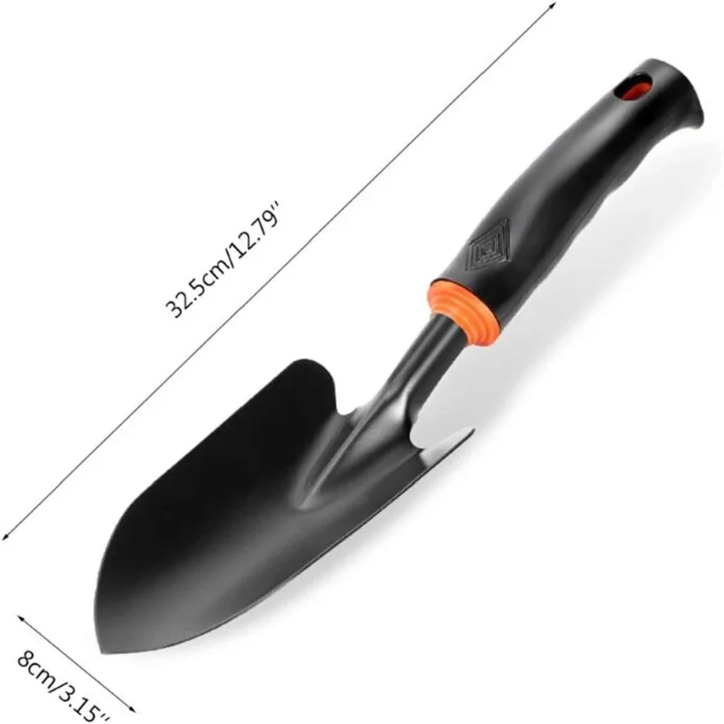 Garden Shovel Hand Shovel Soft Rubberized Non-Slip Handle use  Transplanting Weeding Moving and Smoothing Digging Planting Rake