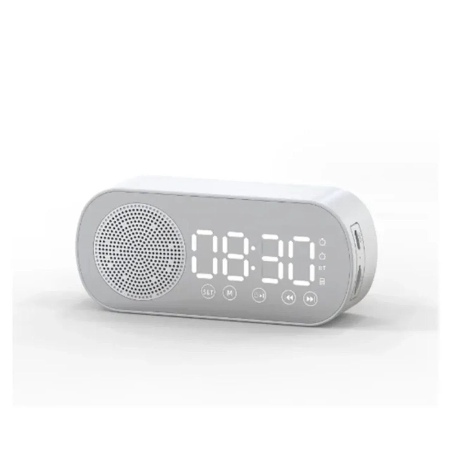 Digital Alarm Clock Wireless Bluetooth Speaker Support TF FM Radio Sound Box Bass Subwoofer Boombox Desktop Music Player Timer