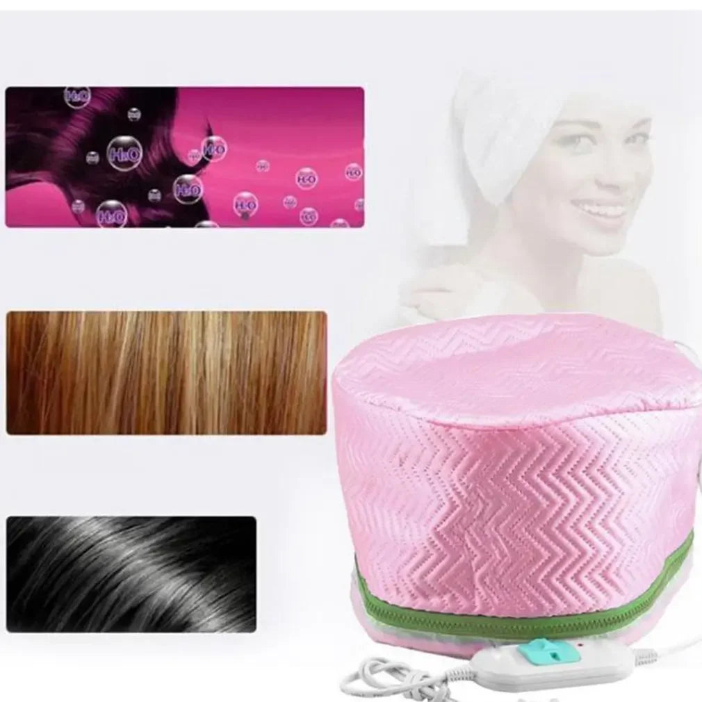 Electric Hair Cap Hat Spa Steamer Thermal Treatment Nourishing Hair Mask Heat Hat Beard guide Defuser for curly hair Wig band