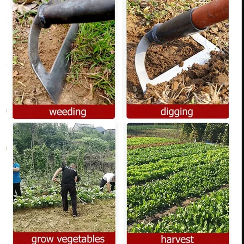 Hollow Hoe Weeding Rake Labor-saving Weeding & Loosening Soil Artifact Harrow Handheld steel weeding hoe Hoe Farm Tool Gardening