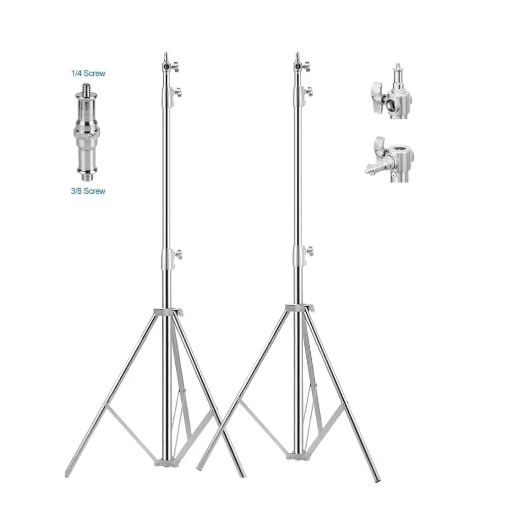 2.8m Tripod Stand Stainless Steel Kit Light Stand Weight Bag Photo Studio Extension Rod Carry Bag 2.9m 3.2m Super Tripod