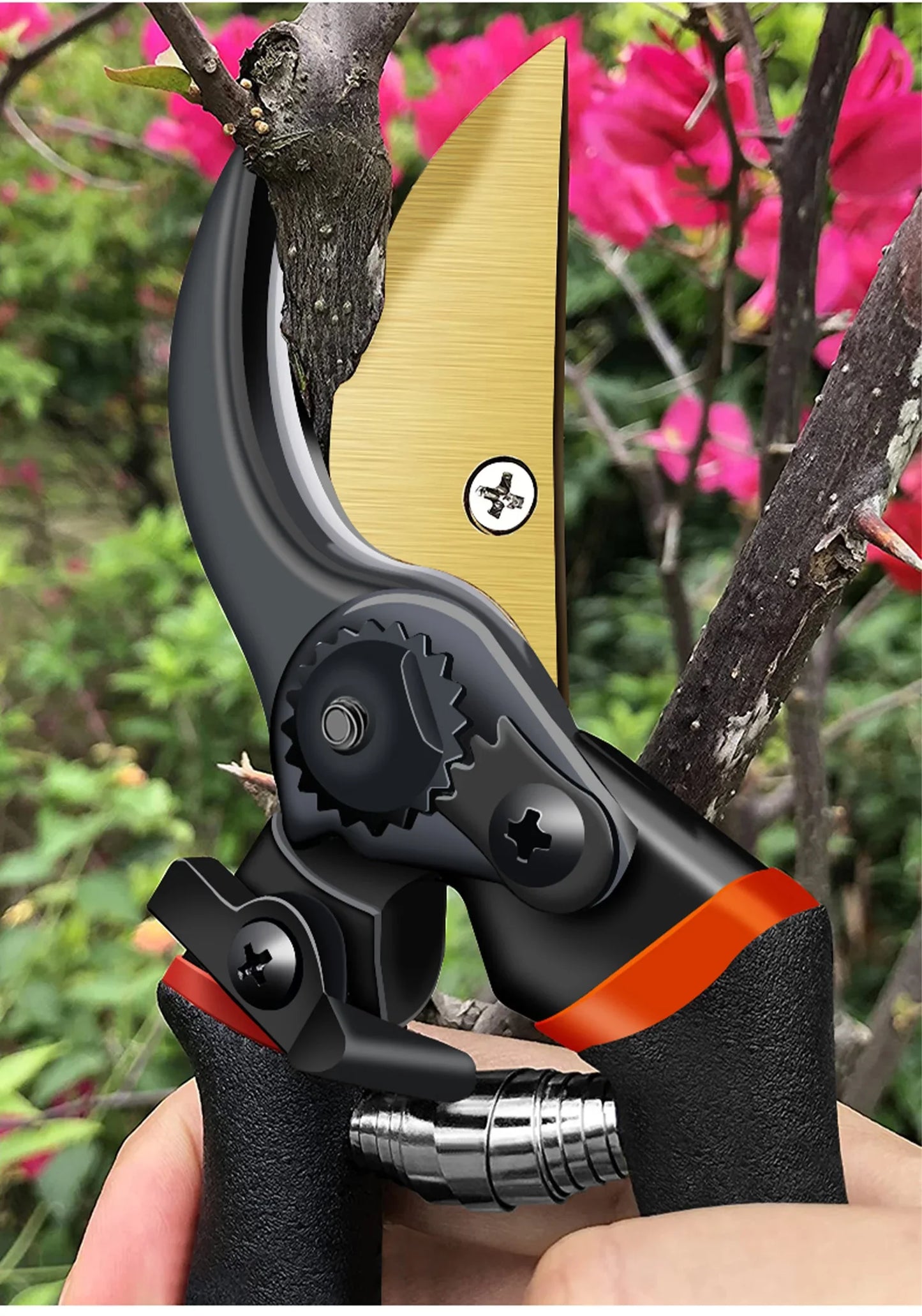 AIRAJ 1pc Multifunctional Pruning Shear Garden Tools Heavy Duty Ultra Sharp Hand Pruners, Professional Garden Scissors Jardinage