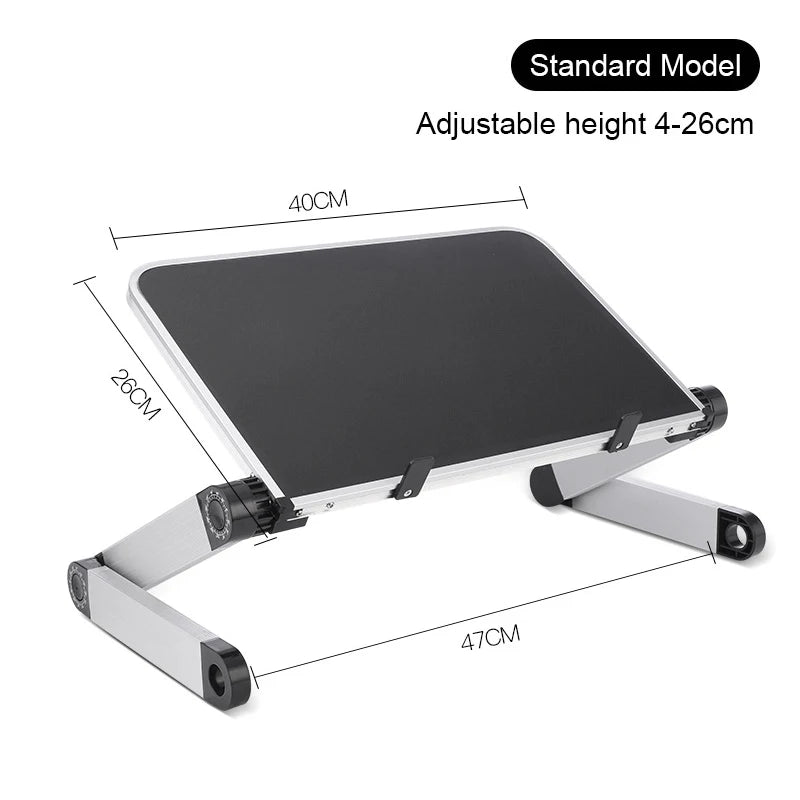 Adjustable Folding Laptop Stand Aluminum Alloy Multifunctional Notebook Computer Lapdesk For TV Bed Sofa PC Table Desk Stand