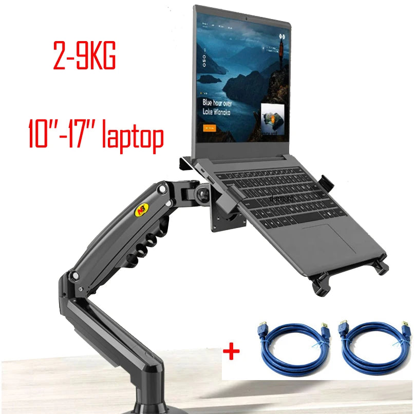 2 in 1 NB NEW F80 + FP-2 for 17-30" Monitor + 10"-17" laptop desktop Holder notebook computer mount stand laptop clamp