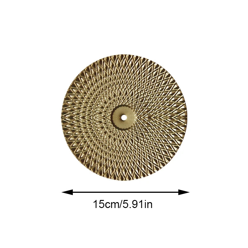 1PC Nordic Light Luxury Round Wall Hanging Decor Golden Iron Irregular Disc Metal Pendants Retro Metal Wall Decoration