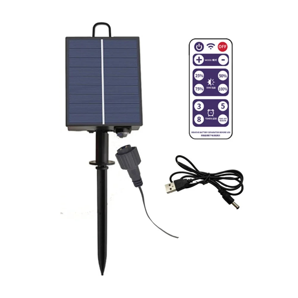 5-1PCS Solar Battery Box Kit Pack Powered Lithium Panel Light With Drill Digger Remote Control For Led String Strip Lamp DIY