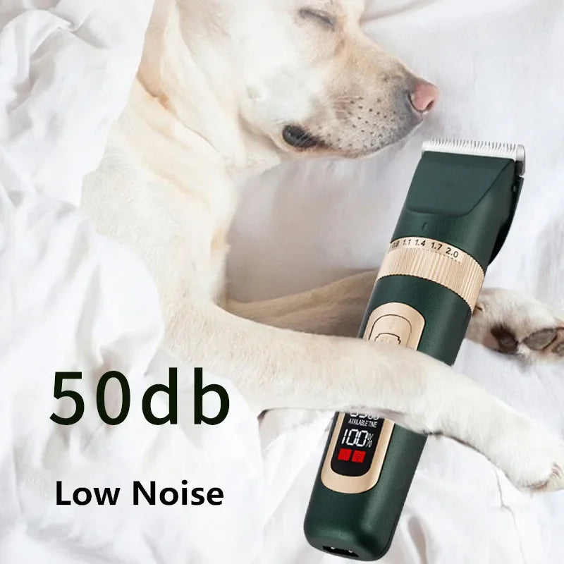 4 Speed Dog Clipper Rechargeable Pet Grooming and Care Power Display Dogs Hair Cutting Machine Professional Dog Hair Trimmer Pet