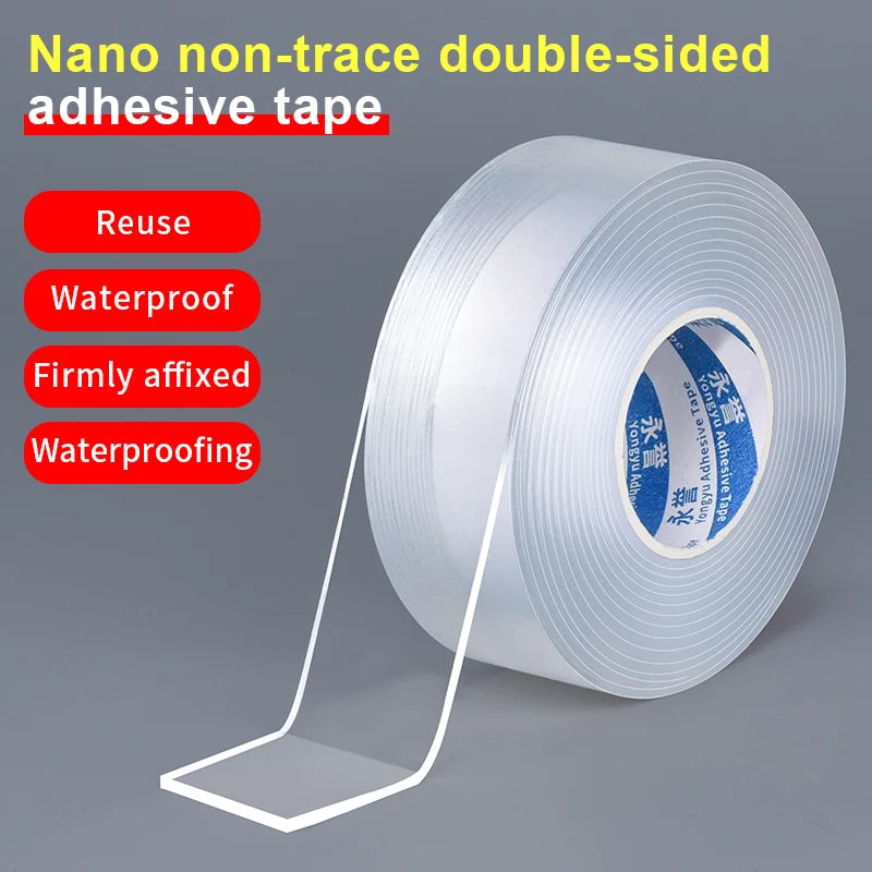 Nano Tape Double-Sided Adhesive Tape Traceless Waterproof Tape For Bathroom Kitchen Sink Tap Gel Sticker