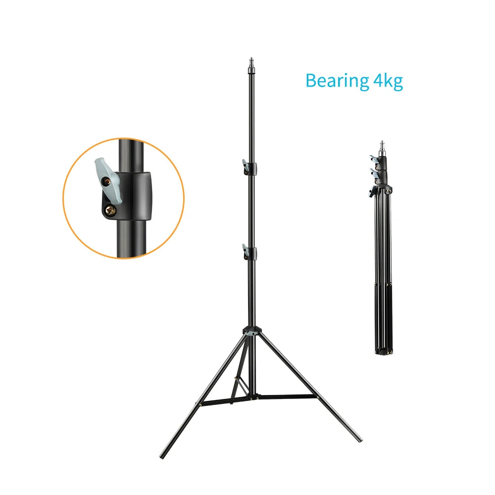 200CM 170CM 55CM Tripod for Phone Mobile Selfie Stick Light Stand 1/4 Screw Head For Photo Studio Flashes Photographic Softbox