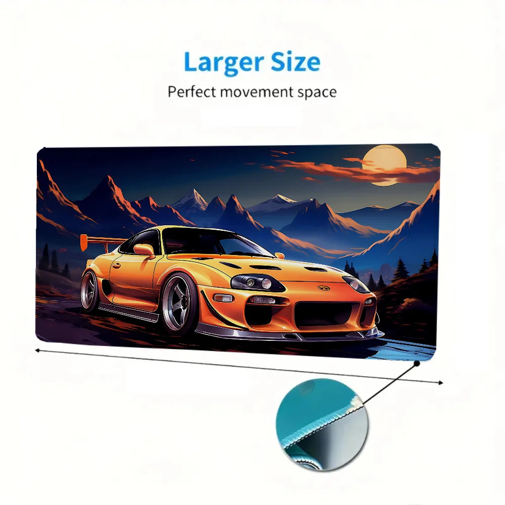 Japanese A-Automobile Mousepad Gamer Desk Mat Gaming Mats Xxl Mouse Pad Anime Pc Setup Accessories Keyboard Extended Offices