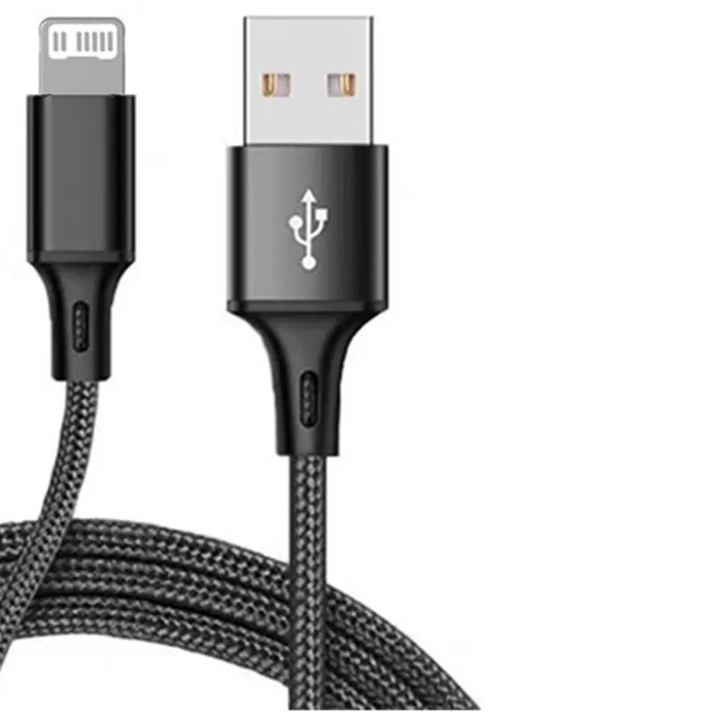 كابل شاحن USB لمزامنة البيانات بطول 20 سم و1 متر و2 متر و3 متر لهاتف Apple iphone 13 12 11 Pro XR XS MAX 5 5S 6 7 8 Plus iPad Mini Air 2