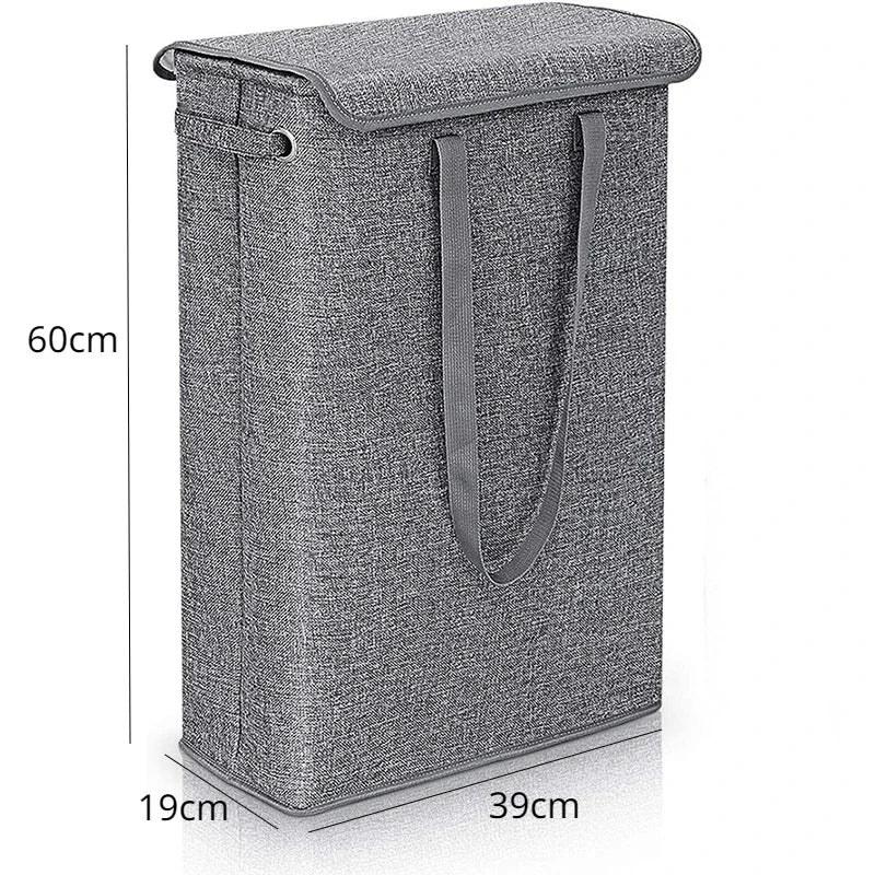 45L Foldable Dirty Laundry Basket with Cover Dust-proof Clothes Trousers Socks  Organization Drawer Wardrobe  Box New