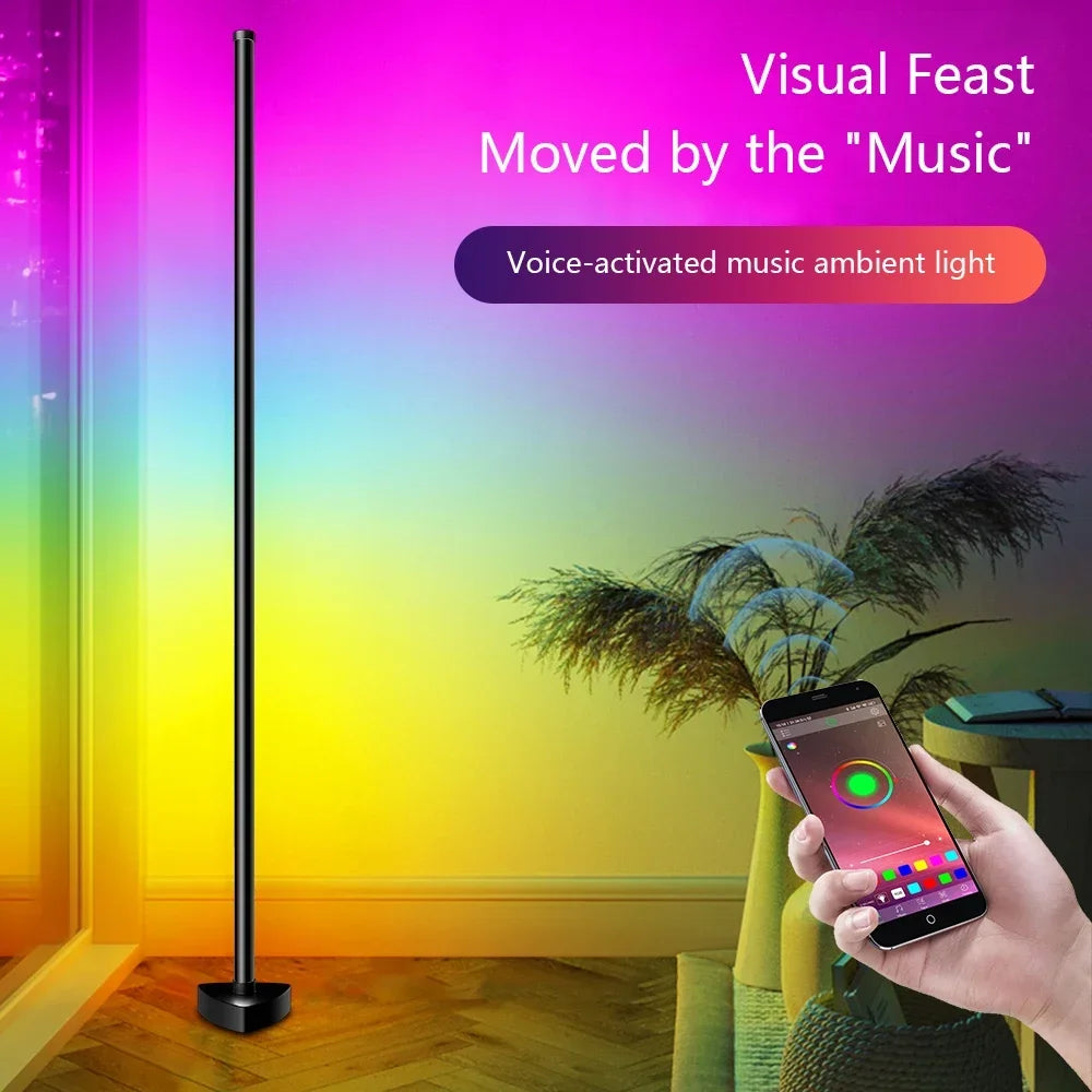 Tuya LED Smart RGB Mood Light Living Room Corner Floor Lamp for Bedroom Nordic Home Decor Table Lamp Interior Stand Lighting