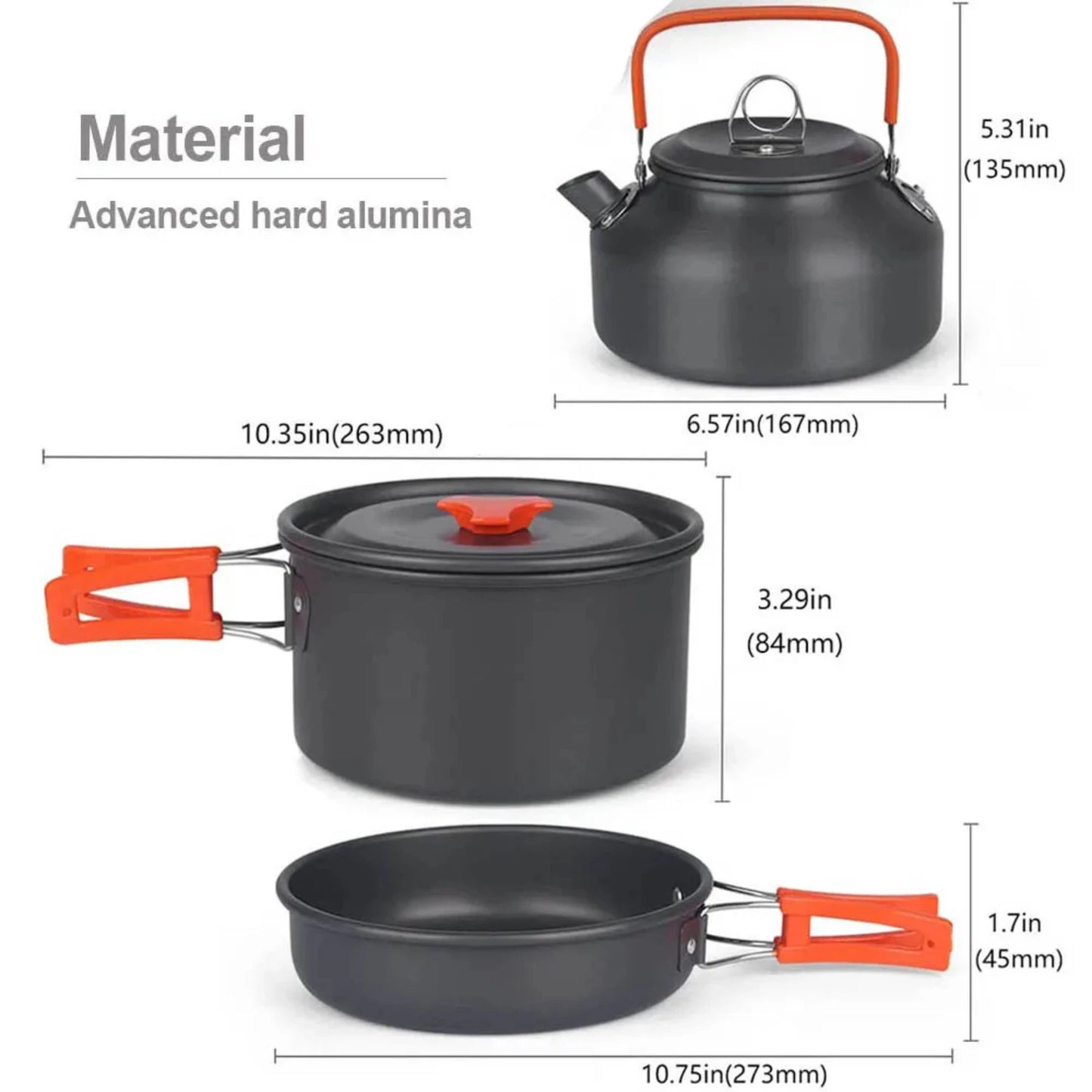 Experience Unforgettable Adventure with Lightweight, Durable Aluminum Camping Cookware Set - Reliable Outdoor Cooking Gear - Con