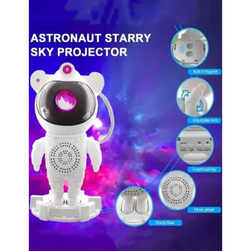 Projector lights, Bluetooth speakers, celebrity astronaut lights, velvet lights, and desk lamps