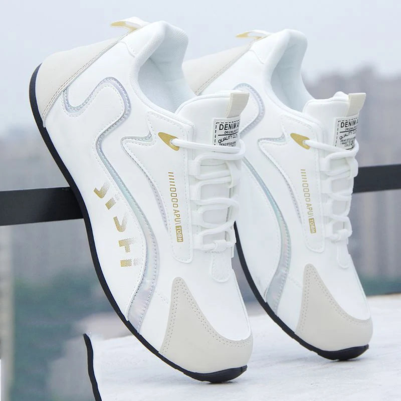 Running Shoes Men's Leather Shoes Fashion Trendy High-end Travel Shoes Spring Autumn Mens Sneakers Leather Face Sports