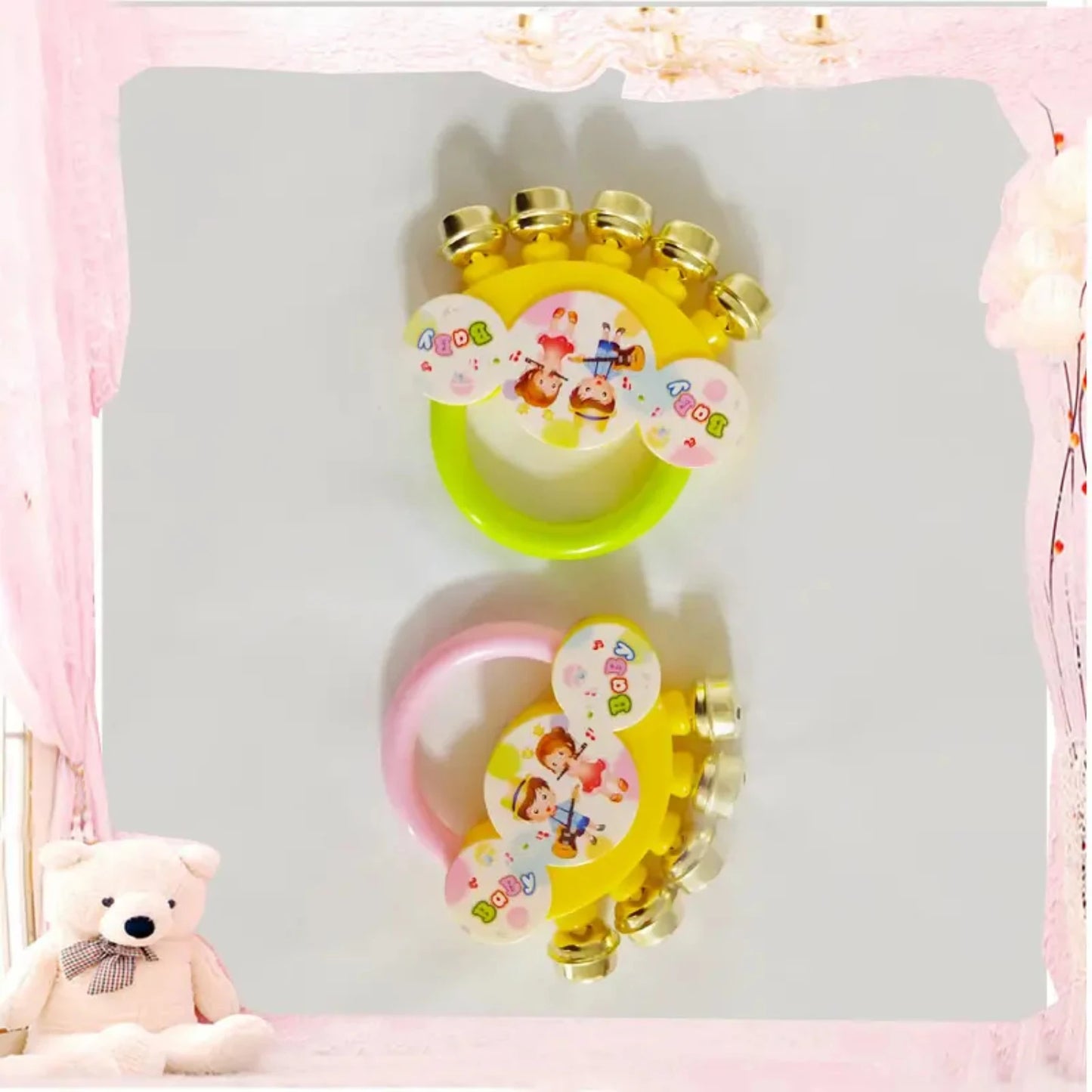 Baby Hand Rattle, Educational Toys For Boy And Girl ,New Metal Bells Baby Hand Rattle Toy Personalized baby rattles Baby gadgets