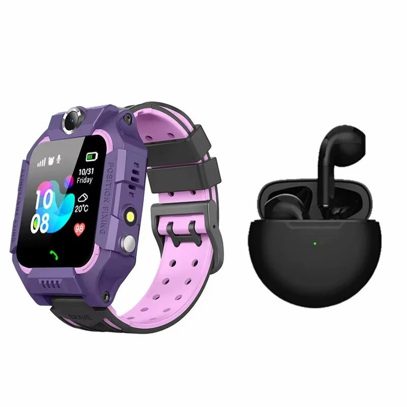 Kids Smart Watch SOS Phone Watch With 4G Sim Card Ip67 Waterproof Remote Photo For Children For Android IOS Children Gift 2025