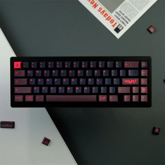 مجموعة أغطية مفاتيح GMK Red Dragon Theme 129key PBT Custom Dragon Year Limited Cherry Profile Gaming Key Caps للوحة المفاتيح الميكانيكية هدية