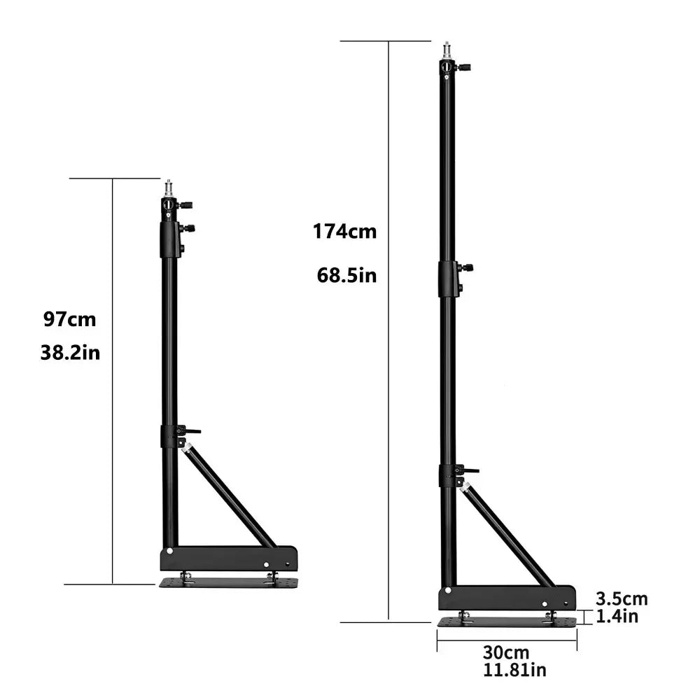 Ceiling/Floor Projector Support Stand Metal Holder Multi-angle Adjustable 360 ° Rotating Projector Bracket Film Video Projector