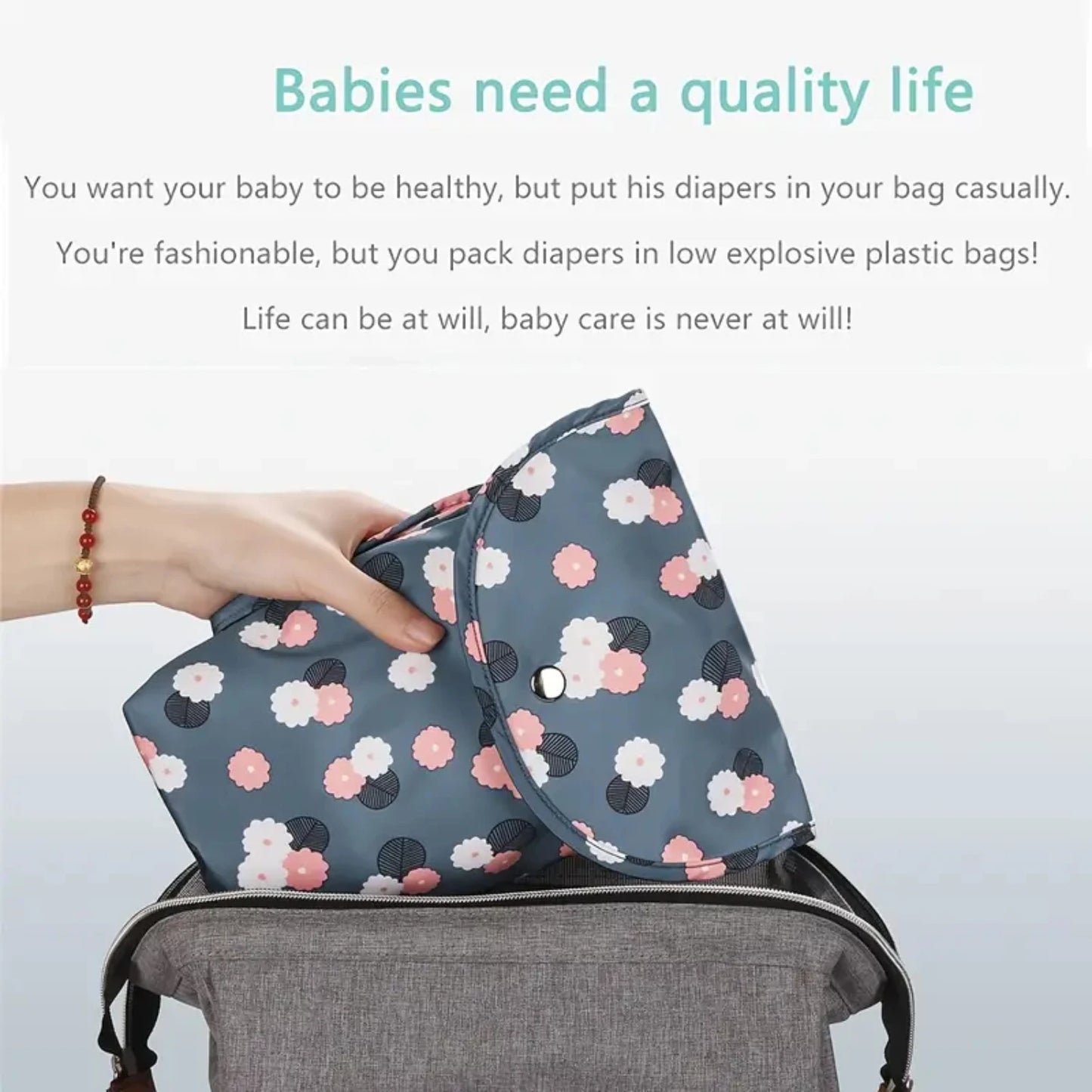 Waterproof Diaper Bag, Mommy Bag, Fashionable Handbag Medium Bag Baby diaper bag Lunch bags for women Wallet Mom bag Baby bag