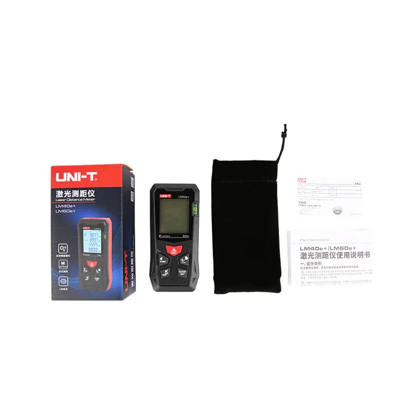 UNI-T LM40e+ LM60e+ Laser Rangefinder Digital Laser Distance Meter Measure Tape laser Electronic Ruler Range Finder Pool Tds Ph