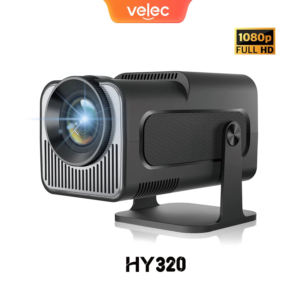 جهاز عرض صغير Velec HY320 محدث بدقة 4K يعمل بنظام Android 11 وWiFi 6 وBT 5.0 Allwinner H713 للمنزل والاستخدام الخارجي، جهاز عرض محمول HY320 MINI