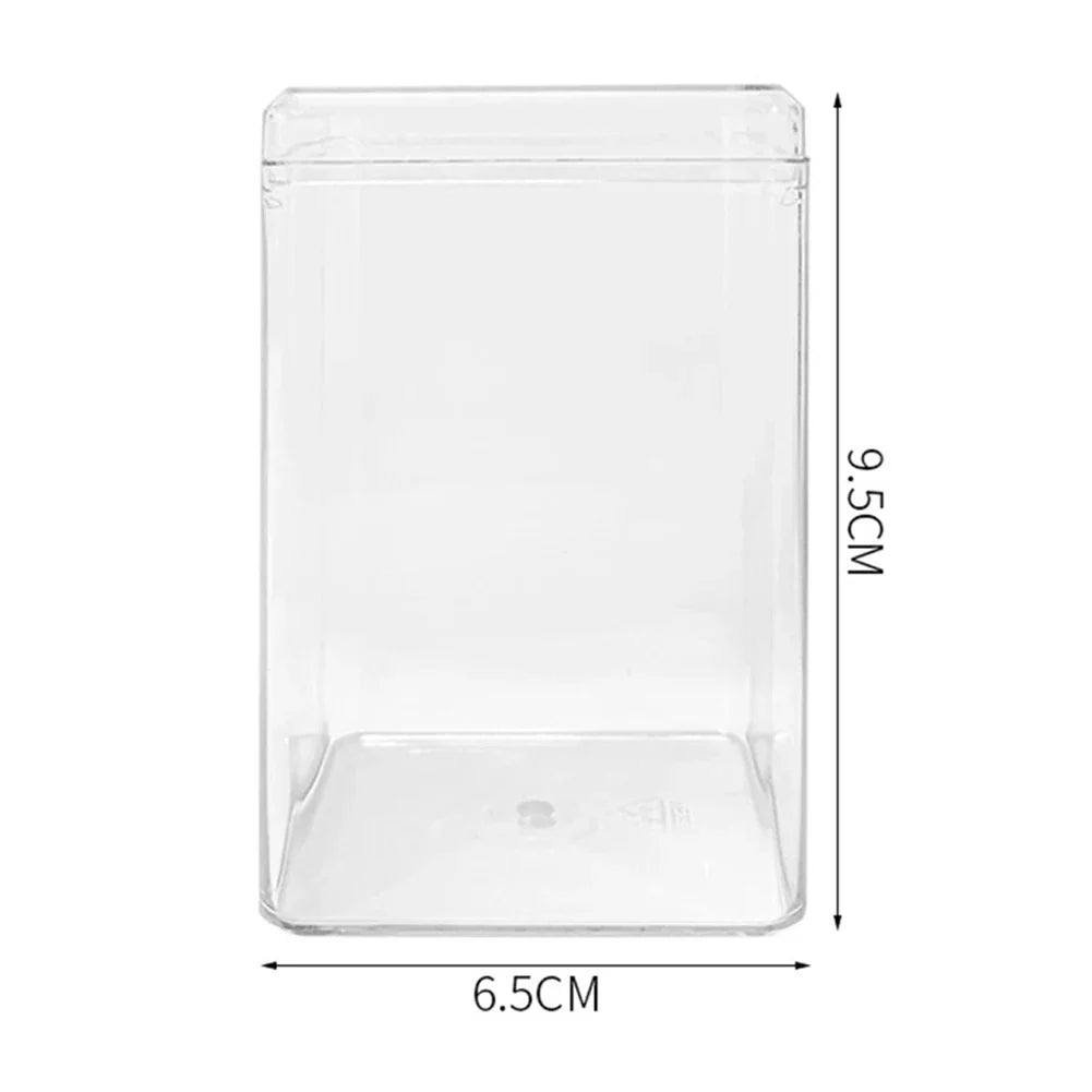 Figurines Display Case Stackable Clear Figurine Protection Box Free Standing Figures Collectible Organizer for Desktop Storage