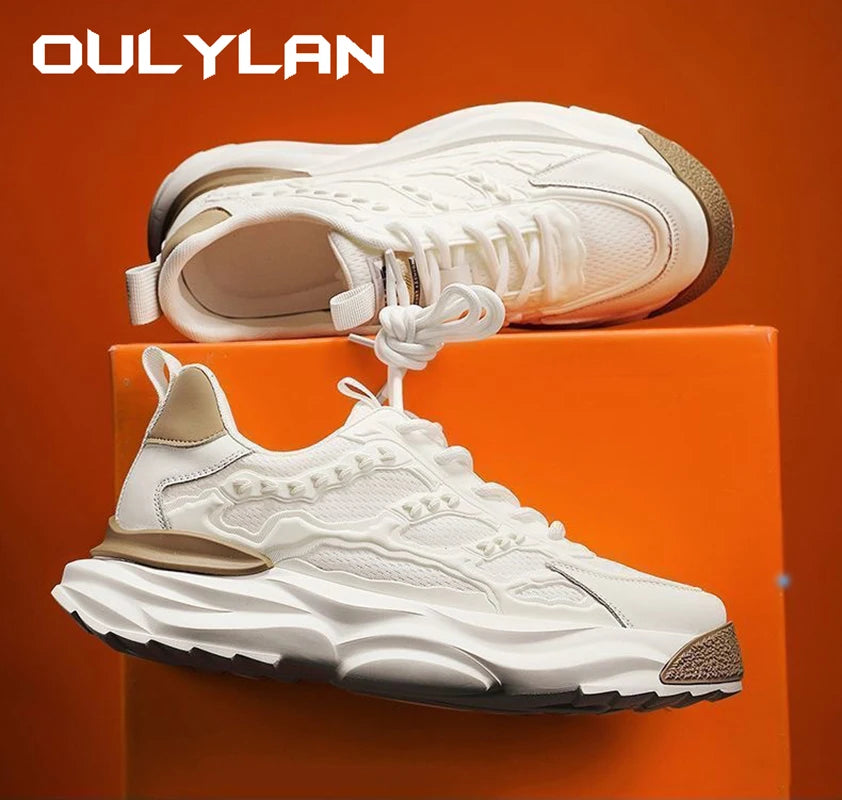 2024 Men Breathable Running Shoes Comfortable Sneakers Fashion Men's Casual Outdoor Non-slip Walking Lightweight Jogging Shoes