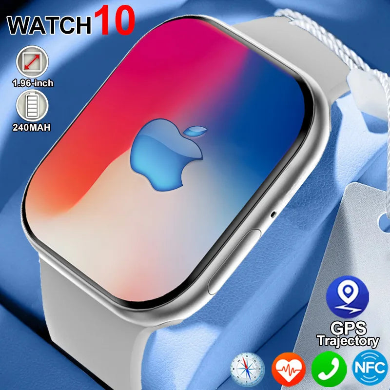 New GPS Smart Watch Women Ultra Series 10 NFC Smart watch Men BT Call IP68 Waterproof Wireless Watches Charging Watch 10 Watch