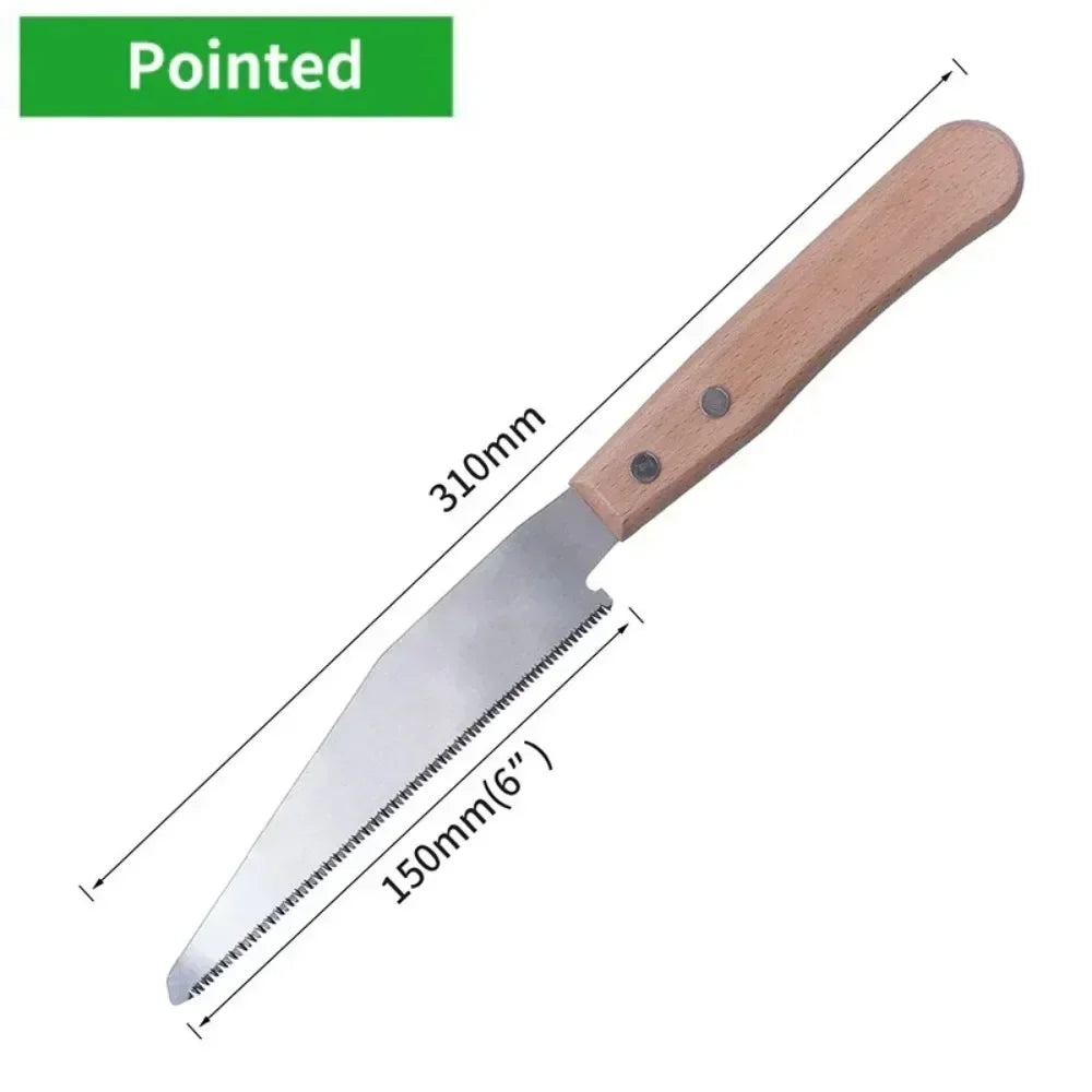 Japanese Style Hand 12In Non-slip Wooden Handle Pull Flush Cut Saw Handsaw Woodworking Plastic Cutting Tool Hand Saw