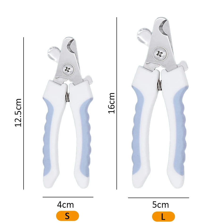 مقص أظافر احترافي للحيوانات الأليفة من الفولاذ المقاوم للصدأ، مقص أظافر للكلاب والقطط، مقص أظافر موفر للعمالة، مستلزمات مريحة للعناية بالكلاب