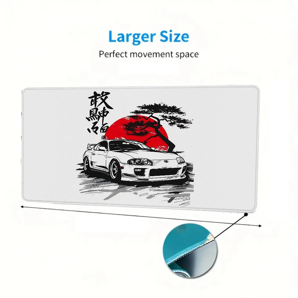 Japanese A-Automobile Mousepad Gamer Desk Mat Gaming Mats Xxl Mouse Pad Anime Pc Setup Accessories Keyboard Extended Offices