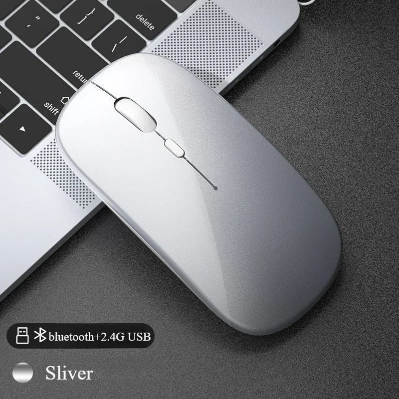 Wireless Mouse For Laptop PC Bluetooth Rechargeable Mouses Computer Silent Mice USB mouse Ergonomic Gaming Mouse For Xiaomi Pad