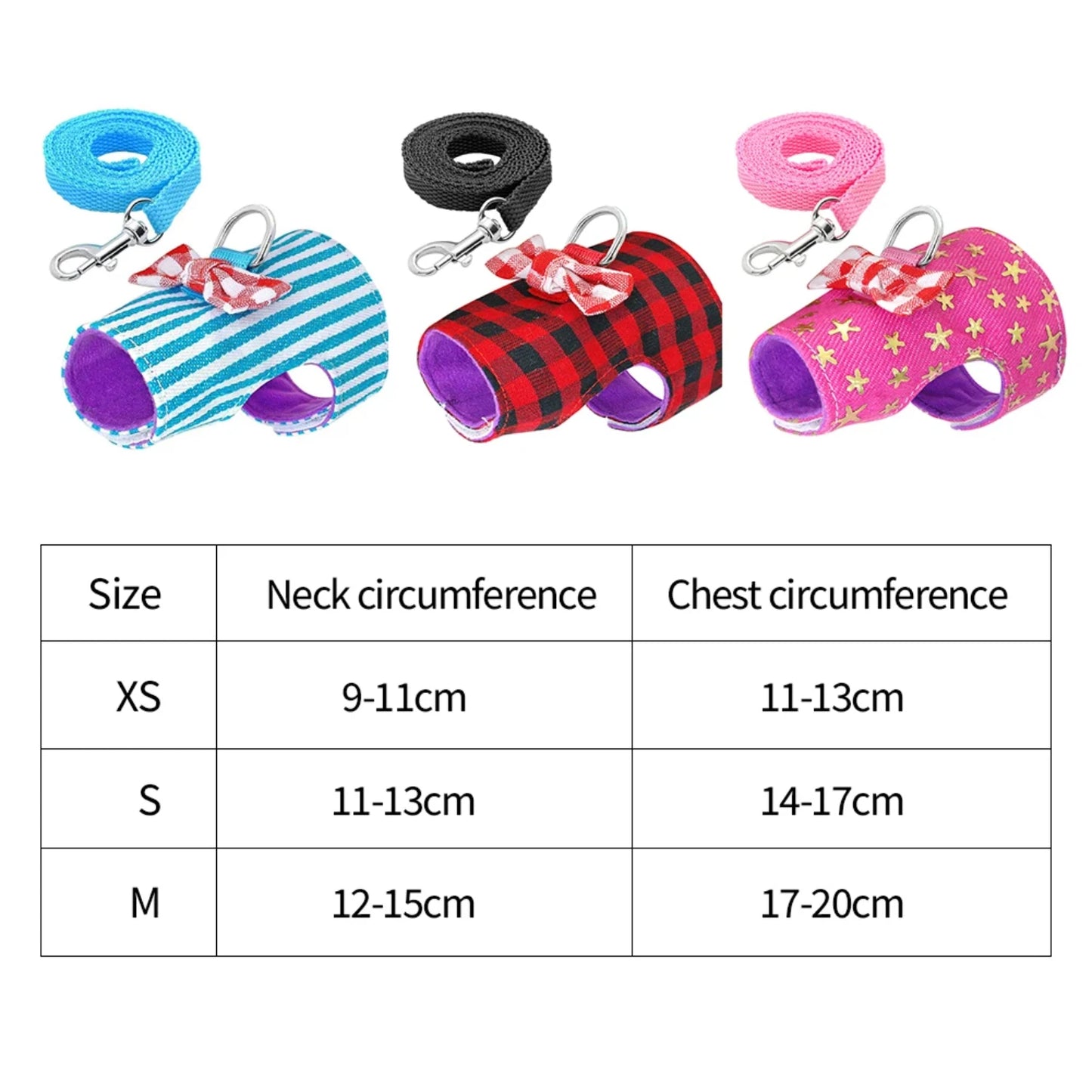 Small Pet Rabbit Harness Vest and Leash Set  Ferret Guinea Pig Bunny Hamster Puppy Bowknot Chest Strap Harness Pet Supplies Ropa