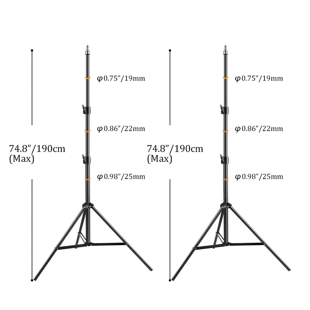 Upgrade 55/170/190cm Light Tripod Stand For Photography Photo Studio Softbox Camermera Umbrella Background Video Lighting Studio