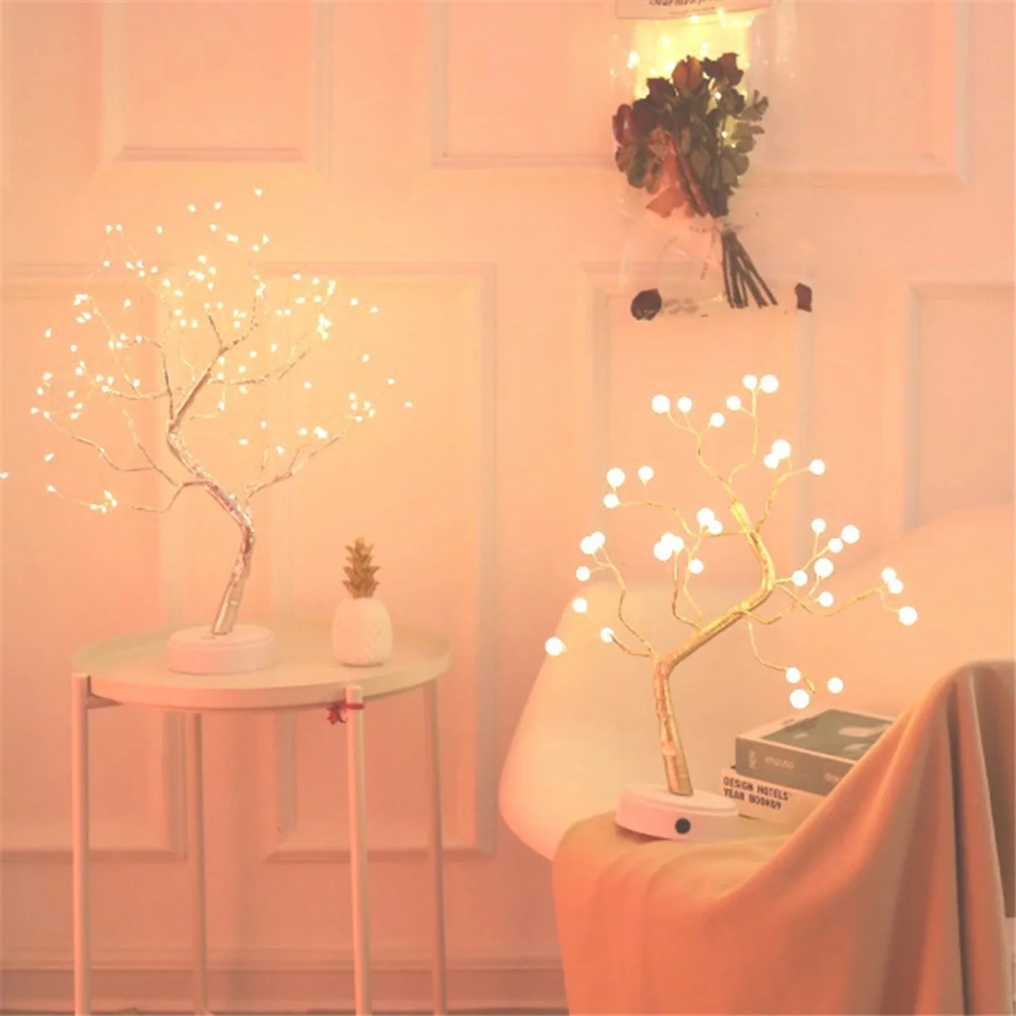 LED Night Lamp, Tree Table Lamp, Pearl Lamp, USB Sprite Tree Lamp, Valentine's Day, Birthday, Mother's Day gifts