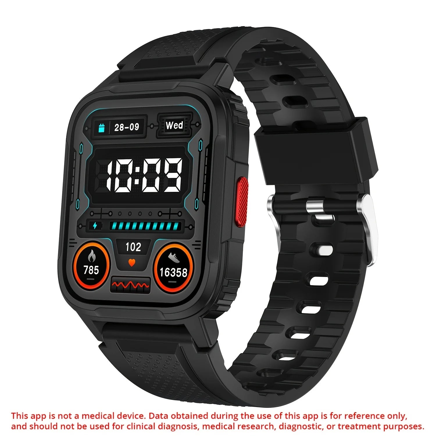 1pc Smart Watch With Wireless Call, Time Display, Step Counting, Calories, Distance, Sleep Time, Power On And Off Display, Stopw