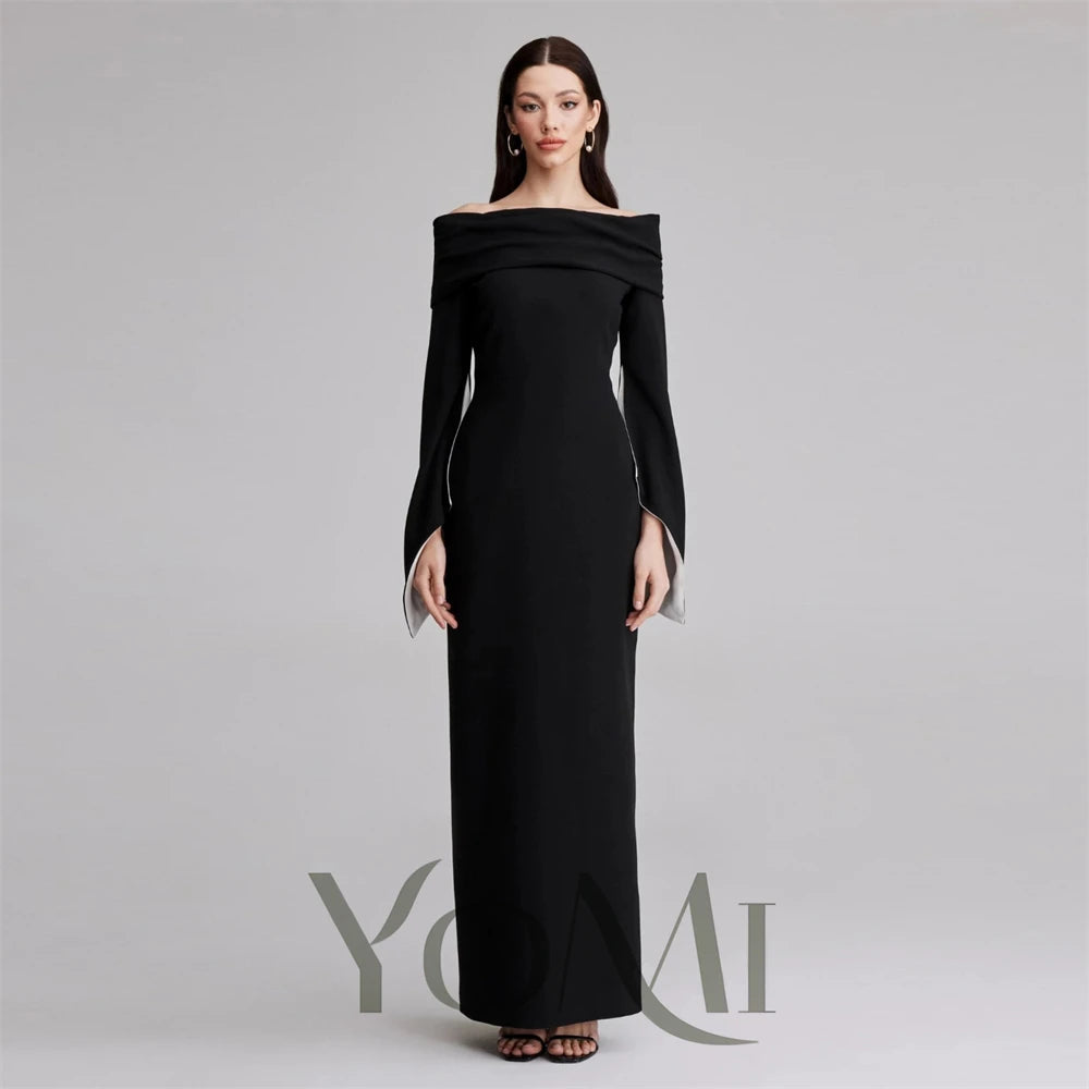 YoMi Evening Dresses A-Line Creap Customize Long Dirlls Wedding Prom Dresses for Special Occasions Formal New in Dresses