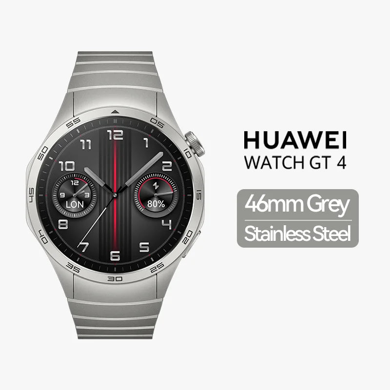 HUAWEI WATCH GT 4 Smartwatch, 14 Days Battery Life, Android & iOS , Saudi Version with Local Warranty, Delivery from Riyadh