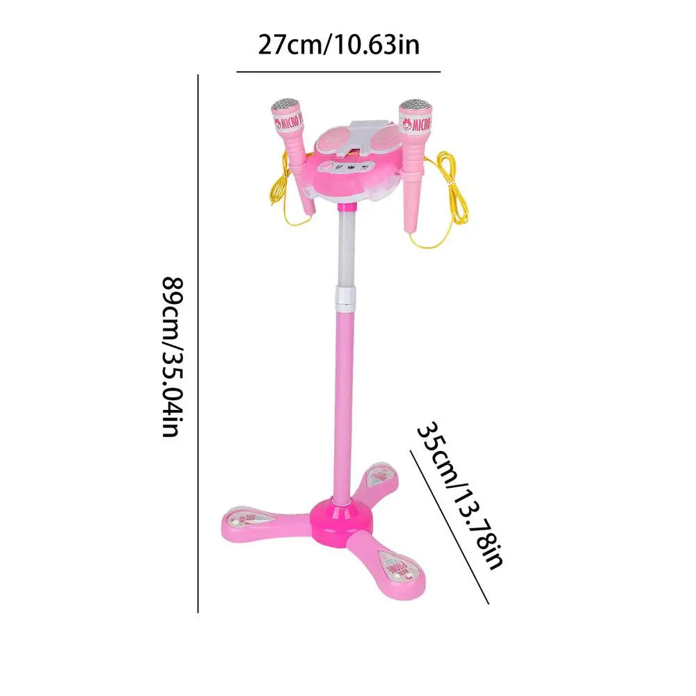 Children's Sing Microphone Stand Playset Microphone Stand Playset Kids Standing Karaoke machine Microphone Toys With Stand